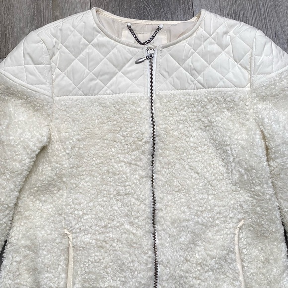 Prana Women’s Quilted Sherpa White Jacket Size Small - Picture 12 of 16